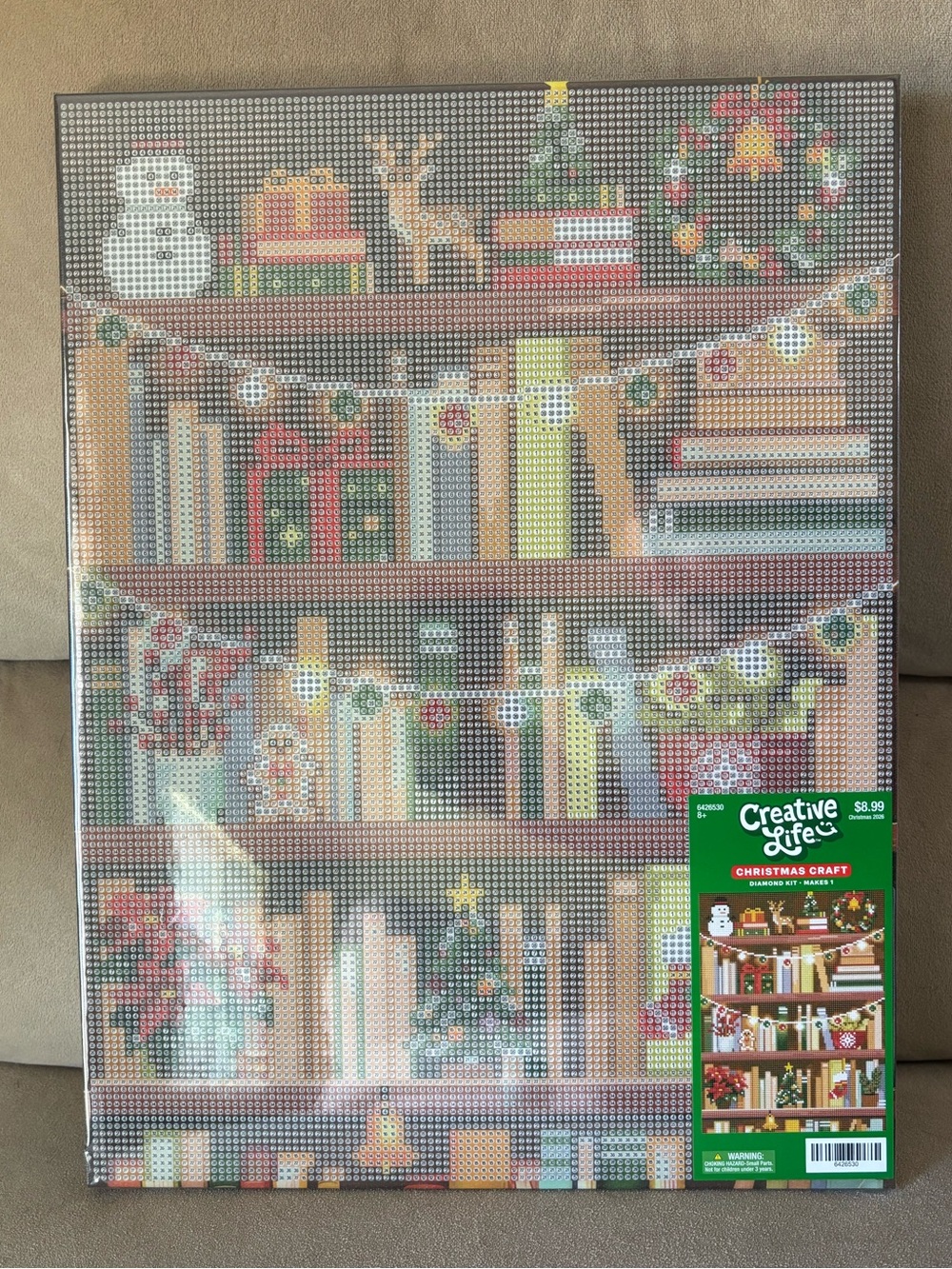 Creative Life Christmas Bookshelf Diamond Art - Festive Colors